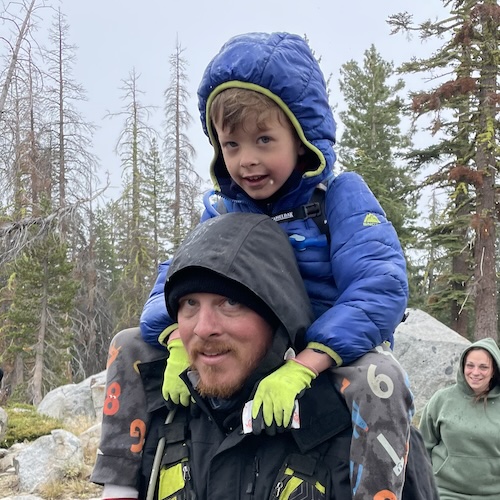 Kim and his son, Trace